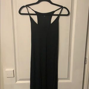 Black maxi dress